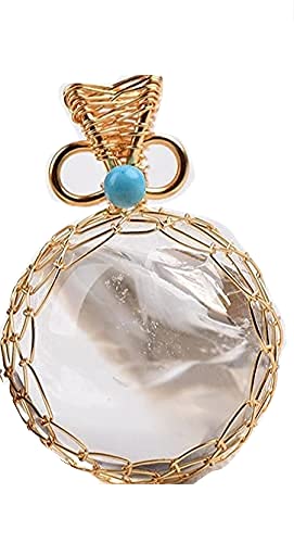 Collier pendentif boule de cristal de roche