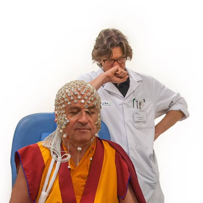 The neurologist studied the effect of meditation on the brain, thanks to the help of Mathieu Ricard. 