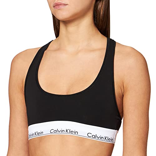 Calvin Klein Underwear - Soutien-Gorge de Sport - Brassière - Uni - Femme - Noir (Black 001) - M