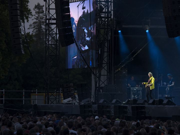 Sting on the main stage of the Chambord concert, June 28, 2022 (GUILLAUME SOUVANT / AFP)