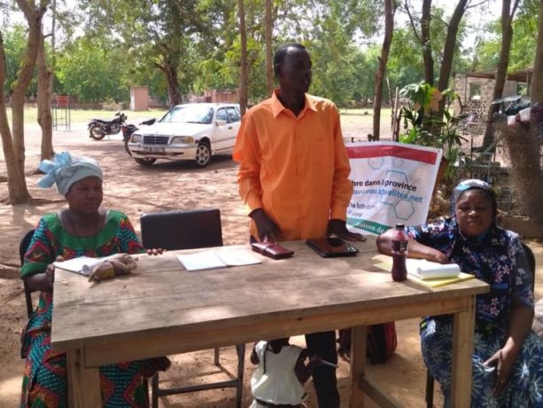 Ouoba social action officer in Zabré