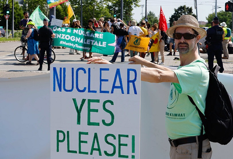 The European Parliament believes that nuclear energy and natural gas