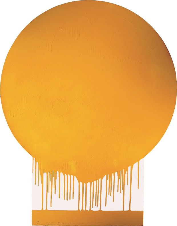 Gérard Fromanger, The sun floods my canvas, Series “The painting in question” 1966, Glycero, acrylic on cut wood, 145 x 115 cm, Fanny Deleuze Collection © Studio Christian Baraja SLB / Fromanger Endowment Fund
