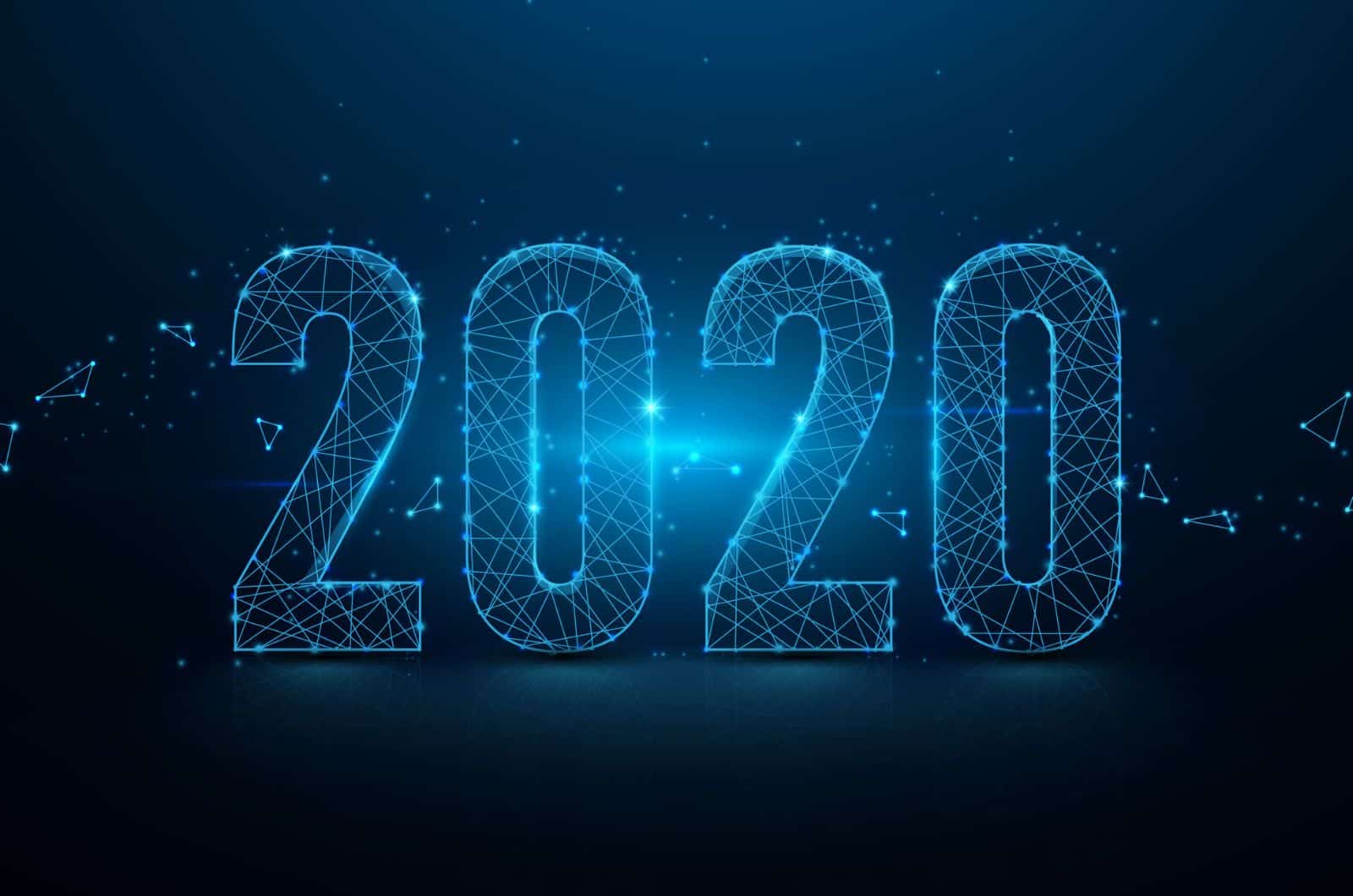 Numéros de néon filaire 2020