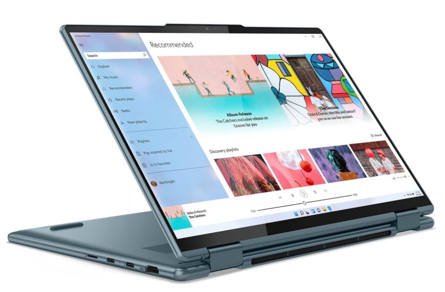 Lenovo Yoga 7 14IAL7 (82QE001LFR), Ultrabook Tablet 14″ 2.2K multi-purpose sRGB touchscreen alu blue Alder Lake-P slim lightweight TB4