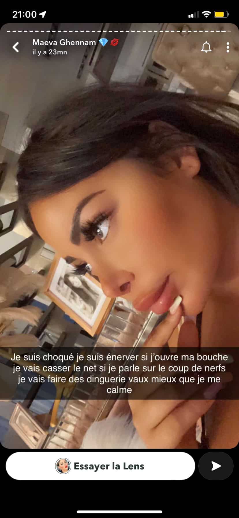 Maeva Ghennam very angry with Carla Moreau she speaks out