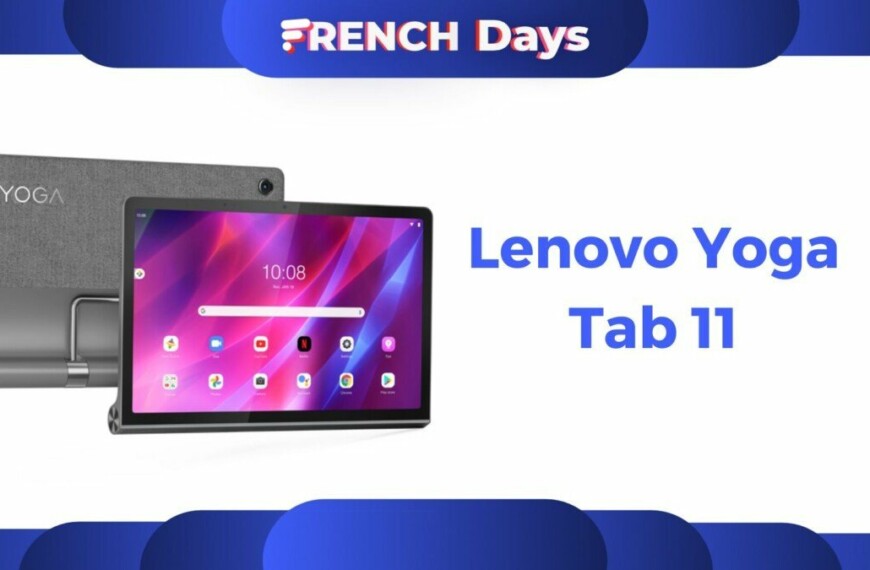 The Lenovo Yoga Tab 11 tablet drops from €379 to just €249 thanks to the French Days