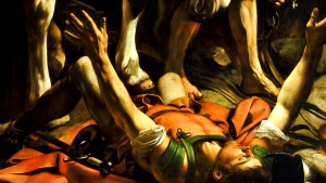 THE CONVERSION OF SAINT PAUL BY CARAVAGGIO