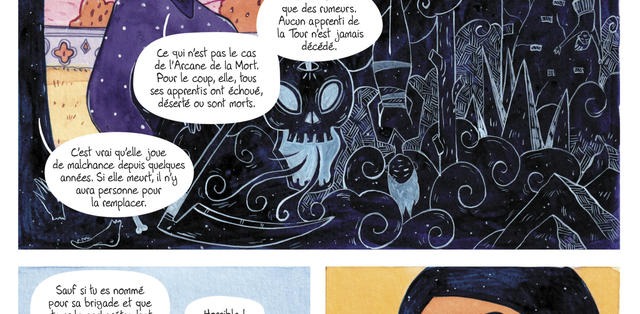 Comics for children Arcana a divinatory fantasy that plays the