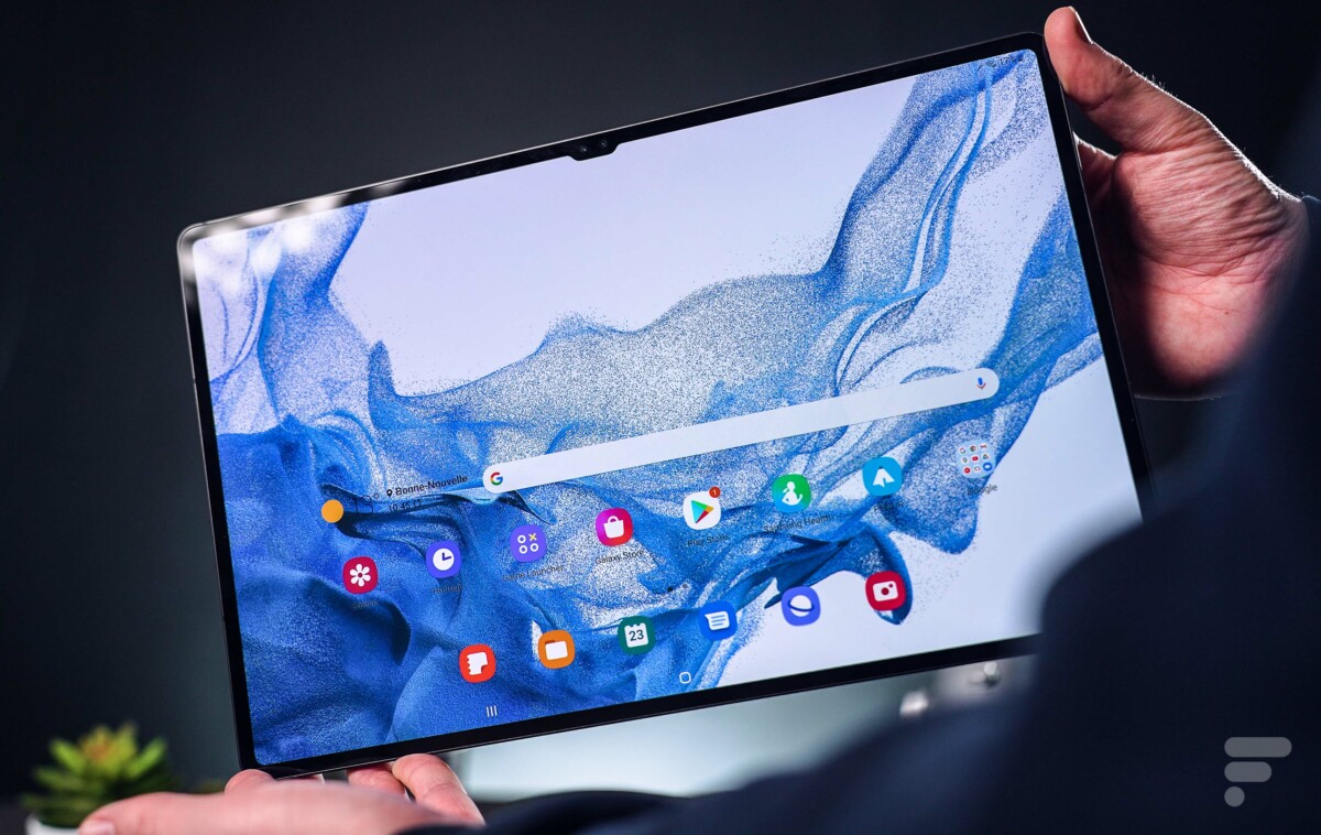 The Samsung Galaxy Tab S8 Ultra with its giant screen