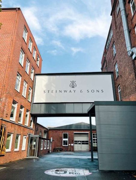 The Steinway & Sons workshop in Hamburg.  Hundreds of craftsmen are trained for ten years at Steinway University, the in-house learning structure.  Credit: Steinvay & Sons