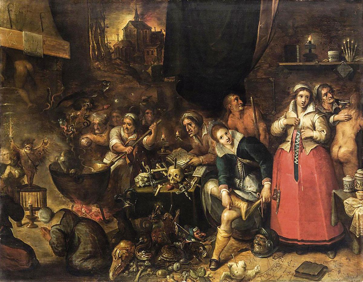 La Cuisine des sorcières, Frans Francken le Jeune (1606).
