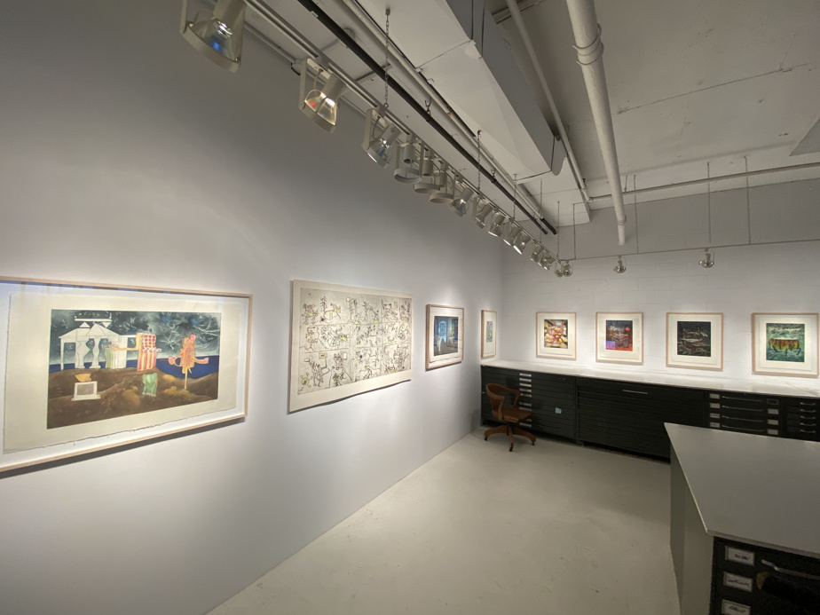 View of the Roberto Matta exhibition at Piroir