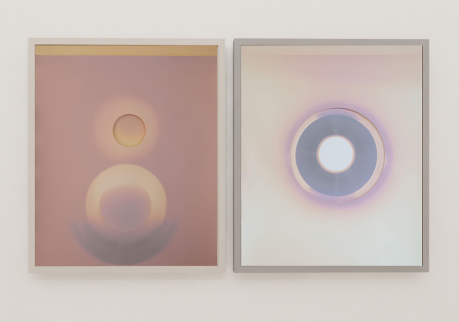 Reveal, 2022, Rachelle Bussières, low relief lumens prints, 20 x 48 in