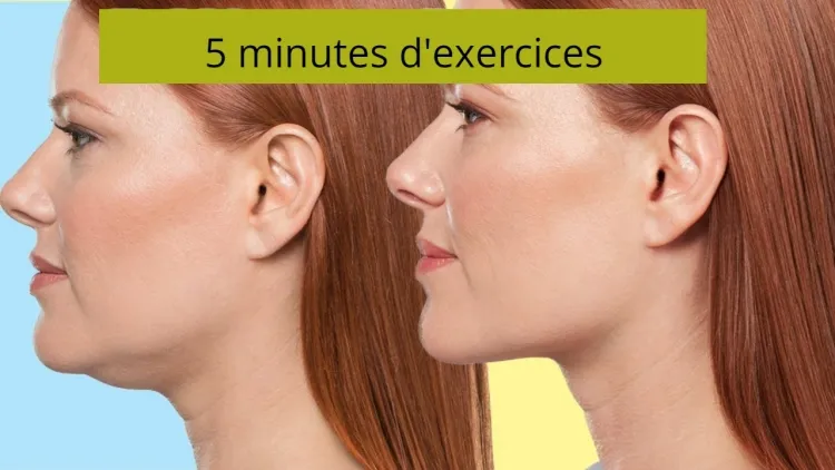 remove double chin naturally simple exercises jaw muscle facial yoga
