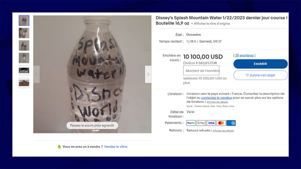 Bidding for this bottle exceeds $10,000.